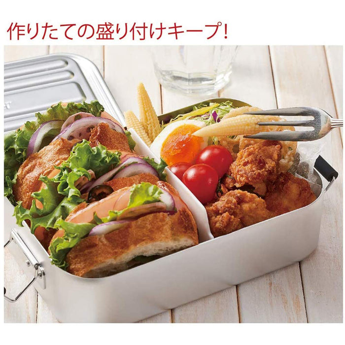 Skater AFT6B Bento Box Silver 600ml 172x108x56mm Single Tier Dome Shape-Kiichin - The #1 Place for Japanese Goods in Your Hand!