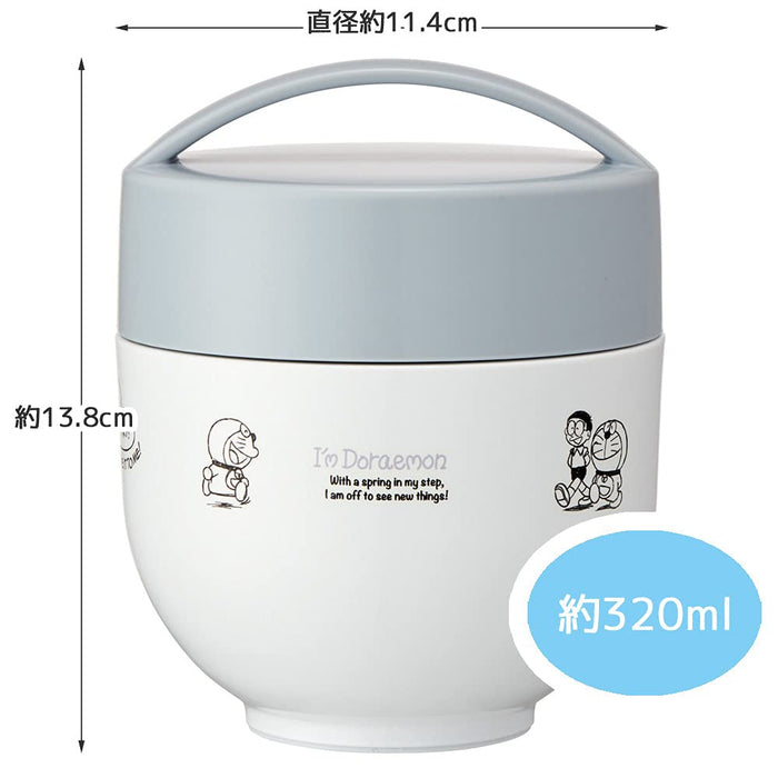 Skater Japan Doraemon Sanrio Lunch Jar - Insulated Bento Bowl 540ml (LDNC6AG-A)-Kiichin - The #1 Place for Japanese Goods in Your Hand!