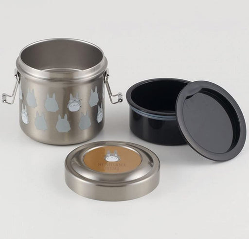 Skater Totoro Ghibli Lunch Box Bowl - Vacuum Stainless Steel, 600ml-Kiichin - The #1 Place for Japanese Goods in Your Hand!