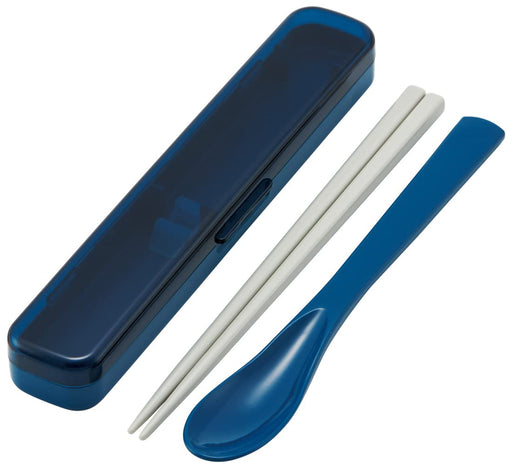 Skater 18cm Spoon Chopsticks Box CAC1AAG-A Antibac Ocean Blue for Adults Women-Kiichin - The #1 Place for Japanese Goods in Your Hand!