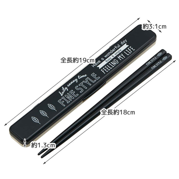 Skater 18cm Silver Ion Ag+ Antibacterial Chopsticks Box Set Made in Japan ABC3AG-Kiichin - The #1 Place for Japanese Goods in Your Hand!