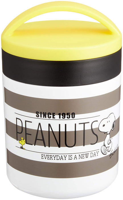 Skater Japan Snoopy Monochrome Peanuts Insulated Soup Jar 300Ml-Kiichin - The #1 Place for Japanese Goods in Your Hand!