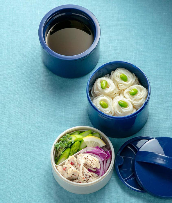 Skater Japan Cold Noodle Bento Box - Blue Lunch Box for a User-Friendly Experience-Kiichin - The #1 Place for Japanese Goods in Your Hand!