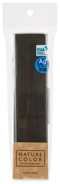 Skater CCS45SAAG-A 21cm Antibac Chopsticks & Spoon Set Charcoal Gray-Kiichin - The #1 Place for Japanese Goods in Your Hand!