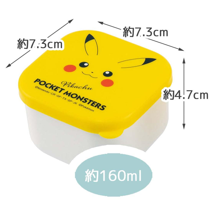 Skater Japan Pikachu Face Mini Seal Container Set - 160ml (2 Pack)-Kiichin - The #1 Place for Japanese Goods in Your Hand!
