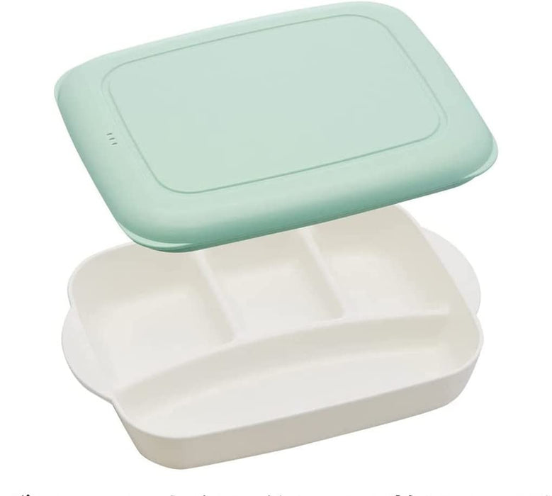 Skater LHM2-A Pre-Made Lunch Box Large Capacity 840ml Green Plate-Kiichin - The #1 Place for Japanese Goods in Your Hand!