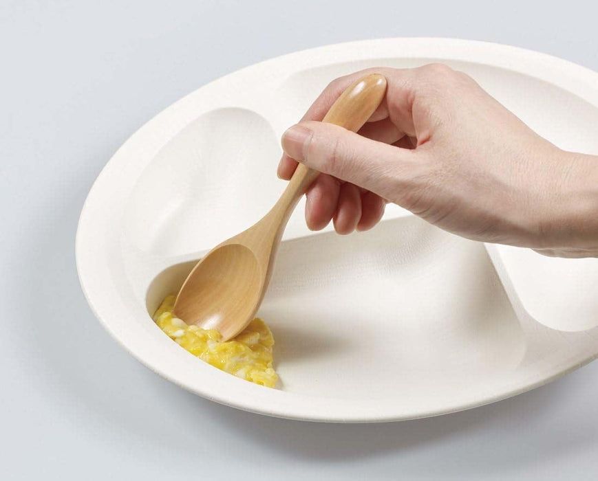 Skater Wood Grain Divider Plate Brown NLPS1 Japan-Kiichin - The #1 Place for Japanese Goods in Your Hand!