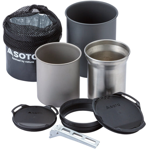 Soto Thermo Stack Cooker Combo Sod-521 - Japanese Made Cookware-Kiichin - The #1 Place for Japanese Goods in Your Hand!