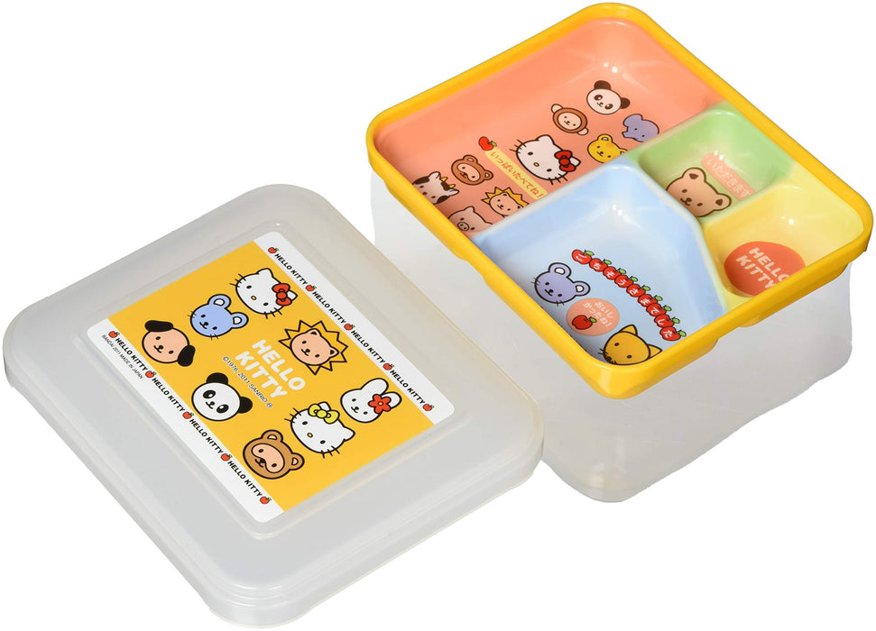 Endo Shoji Hello Kitty Kindergarten Utensil - Yellow/Transparent - Made in Japan-Kiichin - The #1 Place for Japanese Goods in Your Hand!