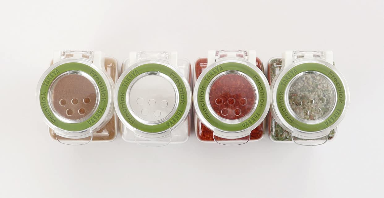 Takeya Chemical Industry Fresh Rock Spice Bottle Set - 3 Green 110ml - Japan Seasoning Case-Kiichin - The #1 Place for Japanese Goods in Your Hand!