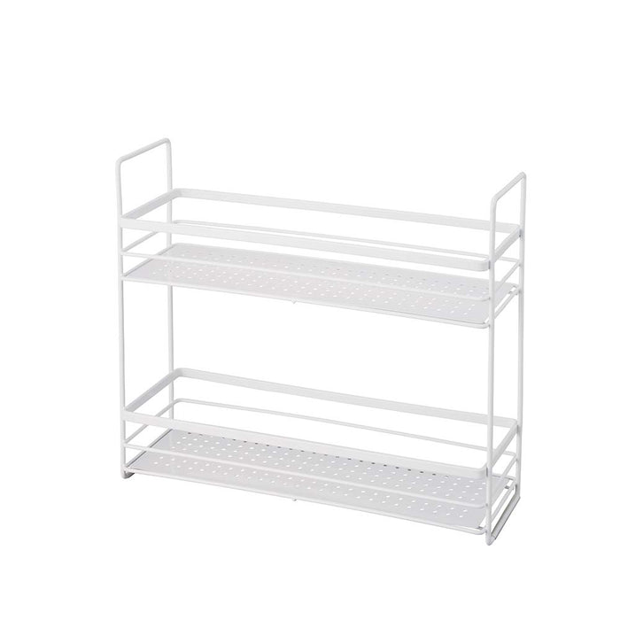 Tenma 2-Tier White Spice Rack - 10x31x27cm - Japan-Kiichin - The #1 Place for Japanese Goods in Your Hand!