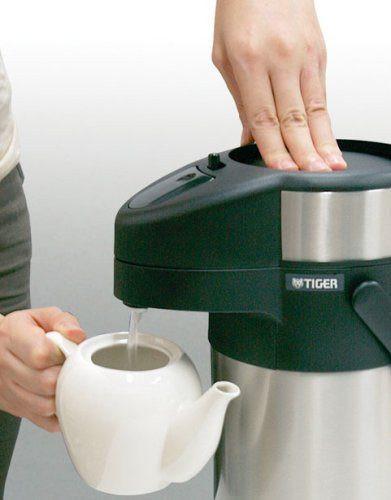 Tiger 2.2L Stainless Steel Thermal Air Pot Beverage Dispenser-Kiichin - The #1 Place for Japanese Goods in Your Hand!