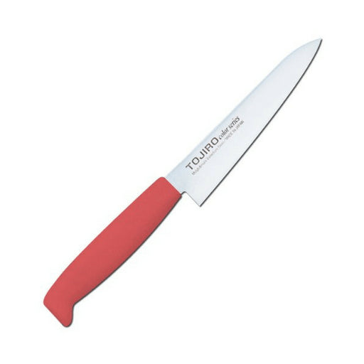 Tojiro Color MV Petty Knife 120mm - Red, Ergonomic Handle-Kiichin - The #1 Place for Japanese Goods in Your Hand!