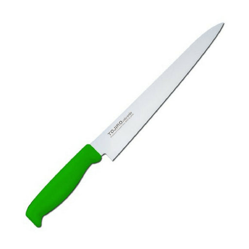 Tojiro 240mm Green Color MV Sujihiki Knife with Elastomer Handle-Kiichin - The #1 Place for Japanese Goods in Your Hand!
