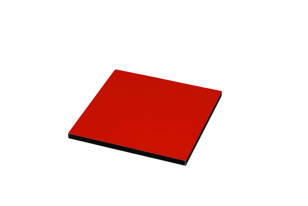 Yamaya Lacquerware Wooden Flower Stand - Square Plate, Black/Red, 12cm - Made in Japan-Kiichin - The #1 Place for Japanese Goods in Your Hand!