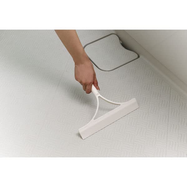 Yamazaki Sangyo Water Squeegee Drainer Wiper Basbon-Kun Japan 174348 1 White-Kiichin - The #1 Place for Japanese Goods in Your Hand!