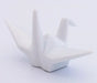 24to3 Nishitomi Ceramics Arita Porcelain Origami Crane Chopstick Rest White