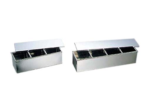 Nozaki Seisakusho Stainless Steel Yakumi Seasoning Container - 2 Compartments