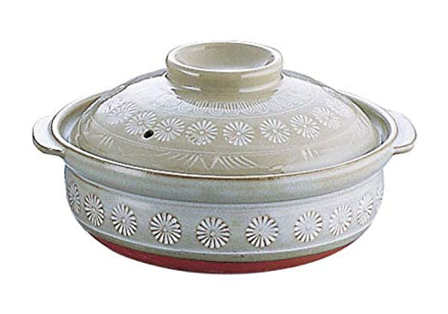 Ginpo Mishima 19Cm Japanese Non-Induction Donabe Casserole