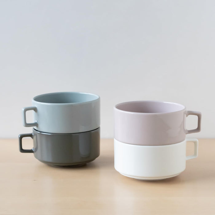 Aito Couleur Soup Cup 270ml Microwave Safe Charcoal Gray Mino Ware Japan