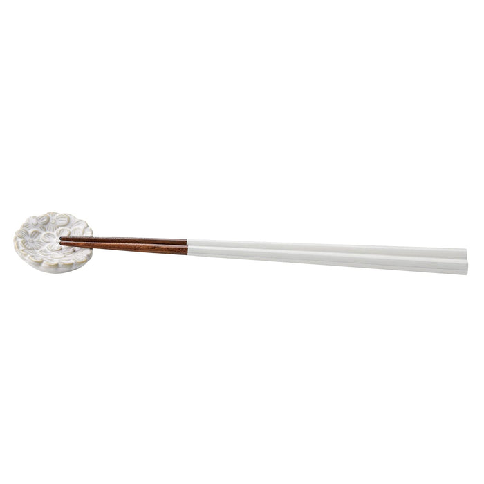 Aito Lien Chopsticks Rest Set Wakasa Paint 22.5cm Dishwasher Safe White Japan 267911-Kiichin - The #1 Place for Japanese Goods in Your Hand!