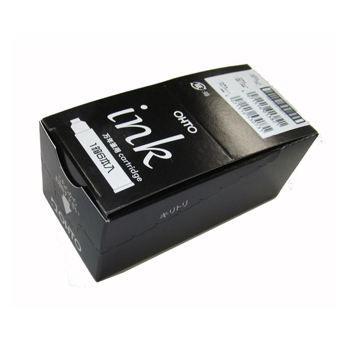 Ohto Blue Black Fountain Pen Ink Cartridge Box of 10-Kiichin - The #1 Place for Japanese Goods in Your Hand!