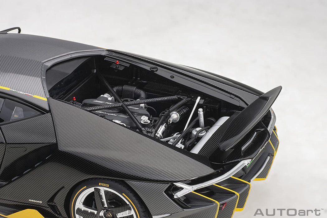 Autoart 1/18 Lamborghini Centenario Carbon Black/Yellow-Kiichin - The #1 Place for Japanese Goods in Your Hand!