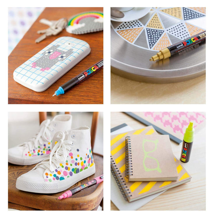 Mitsubishi Pencil Brush Posca PCF-350 in Gold Colour-Kiichin - The #1 Place for Japanese Goods in Your Hand!