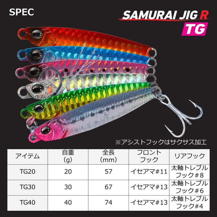 Daiwa Shore Jigging Samurai Jig Tungsten 40G Sardine-Kiichin - The #1 Place for Japanese Goods in Your Hand!