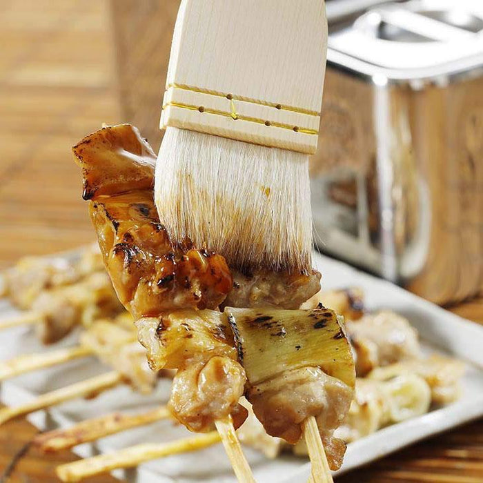 Ebm White Goat Hair Cooking Brush - 120mm Premium Culinary Tool-Kiichin - The #1 Place for Japanese Goods in Your Hand!
