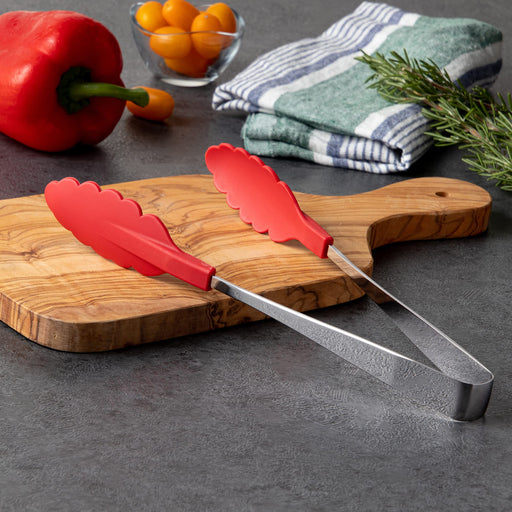 Endo Shoji Antibacterial Heat-Resistant Red Tongs Stainless Steel Japan Made-Kiichin - The #1 Place for Japanese Goods in Your Hand!