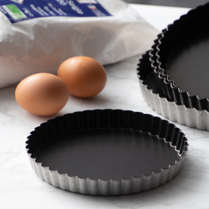 Endo Shoji Tart Pan 18cm with Removable Bottom Fluororesin Coating Japan-Kiichin - The #1 Place for Japanese Goods in Your Hand!