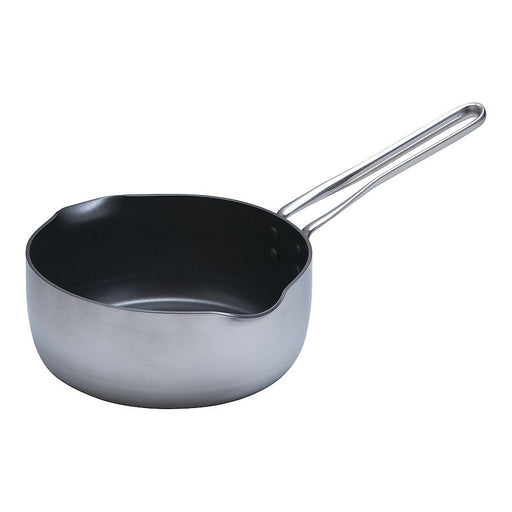 Endo Shoji 18cm Yukihira Pan Aluminum Stainless Steel 2-Layer Clad-Kiichin - The #1 Place for Japanese Goods in Your Hand!