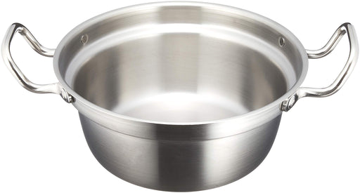 Endo Shoji Torino 30Cm Induction Compatible Japanese Pot 3-Ply Aluminum Steel-Kiichin - The #1 Place for Japanese Goods in Your Hand!