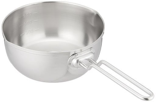 Endo Shoji Yukihira Pot 16cm Triple-Layer Stainless Steel with Handle Japan-Kiichin - The #1 Place for Japanese Goods in Your Hand!