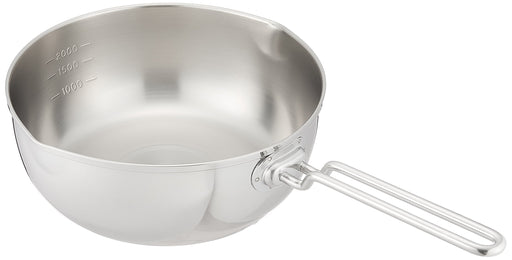 Endo Shoji Yukihira Pot 22Cm with Handle Triple-Layer Stainless Steel Japan-Kiichin - The #1 Place for Japanese Goods in Your Hand!