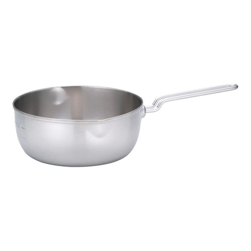 Endo Shoji Yukihira Pot 22Cm with Handle Triple-Layer Stainless Steel Japan-Kiichin - The #1 Place for Japanese Goods in Your Hand!