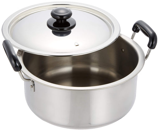 Endo Shoji 27cm Professional Pot with Plastic Handle Induction-Safe Stainless Steel-Kiichin - The #1 Place for Japanese Goods in Your Hand!