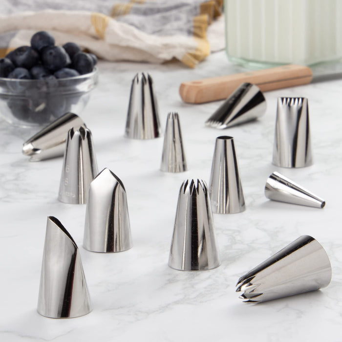 Endo Shoji Tkg Pastry Bag Tip Set 12 No.5 Stainless Steel Rust-Resistant-Kiichin - The #1 Place for Japanese Goods in Your Hand!