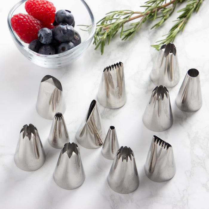 Endo Shoji Tkg Pastry Bag Tip Set 12 No.5 Stainless Steel Rust-Resistant-Kiichin - The #1 Place for Japanese Goods in Your Hand!