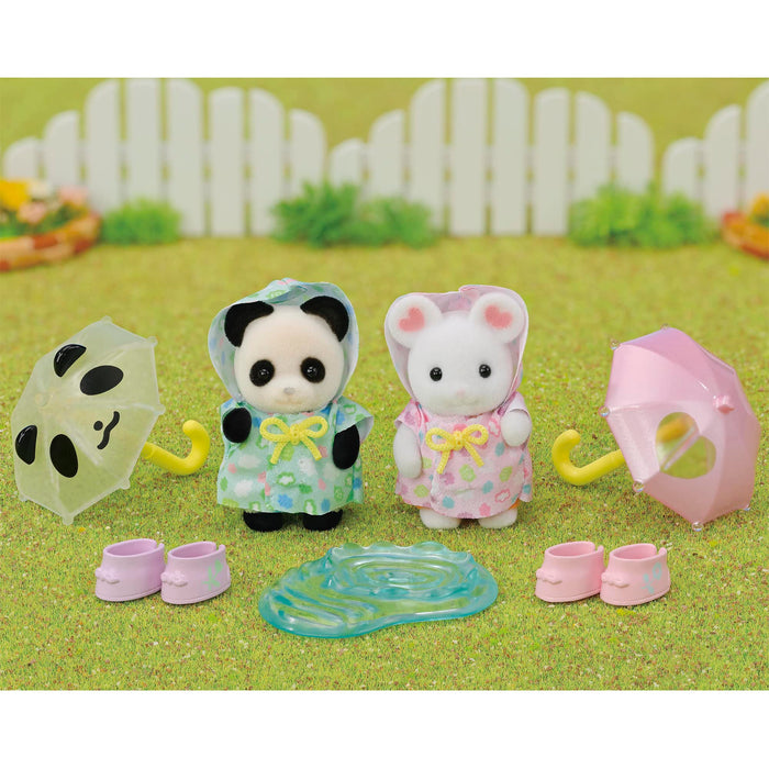 Epoch Sylvanian Families DollhouseRain Play Nakayoshi Baby Set S-74 for 3 Years and Up-Kiichin - The #1 Place for Japanese Goods in Your Hand!