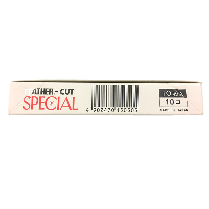 Feather Safety Razor - 10x10 Feather Cut Special Replacement Blades-Kiichin - The #1 Place for Japanese Goods in Your Hand!