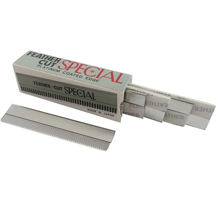 Feather Safety Razor - 10x10 Feather Cut Special Replacement Blades-Kiichin - The #1 Place for Japanese Goods in Your Hand!