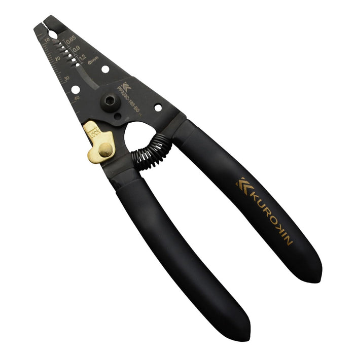 Fujiya Wire Stripper C Type Black Gold PP323C 165mm Efficient Tool