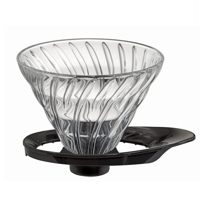 Hario V60 VDGR-02-B Glass Dripper 1-4 Cups Japan Black-Kiichin - The #1 Place for Japanese Goods in Your Hand!