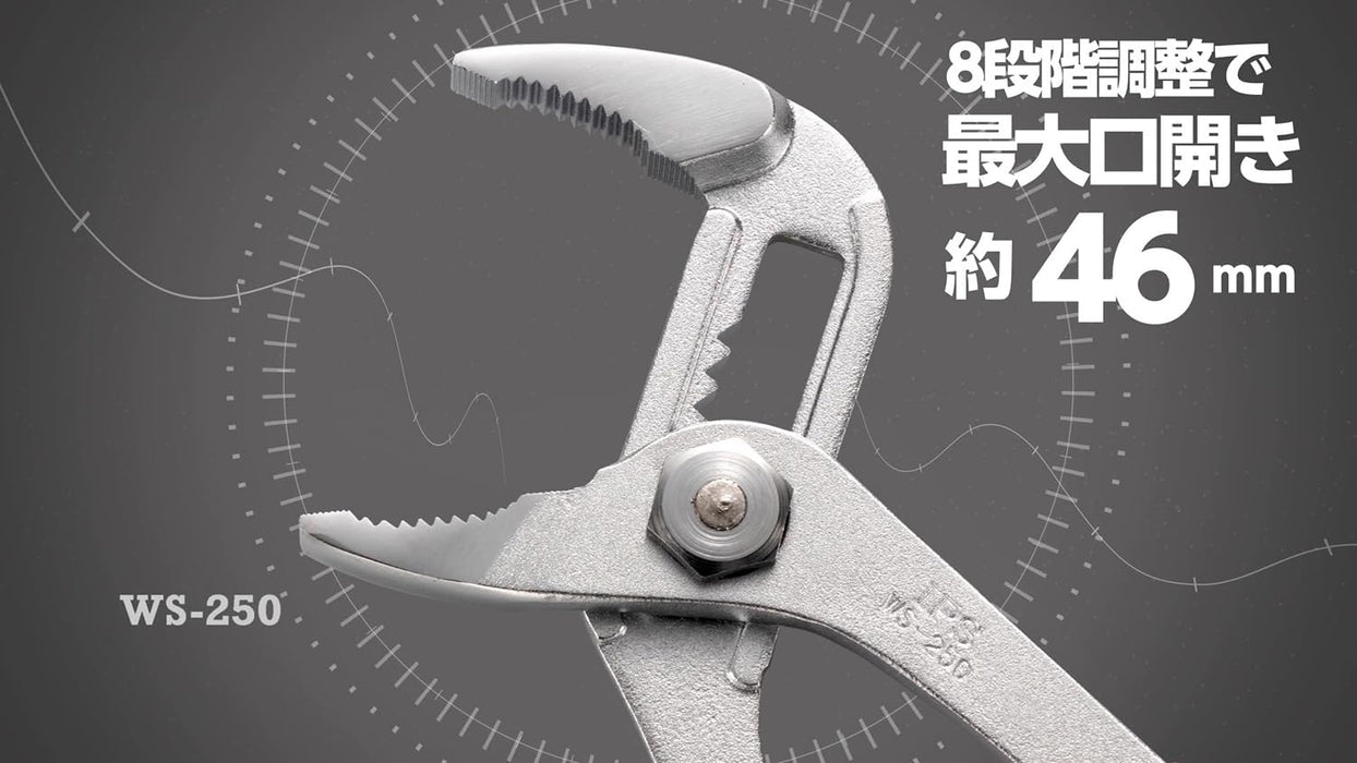 Igarashi Plyer 250mm Water Pump Pliers with Spring Made in Japan-Kiichin - The #1 Place for Japanese Goods in Your Hand!
