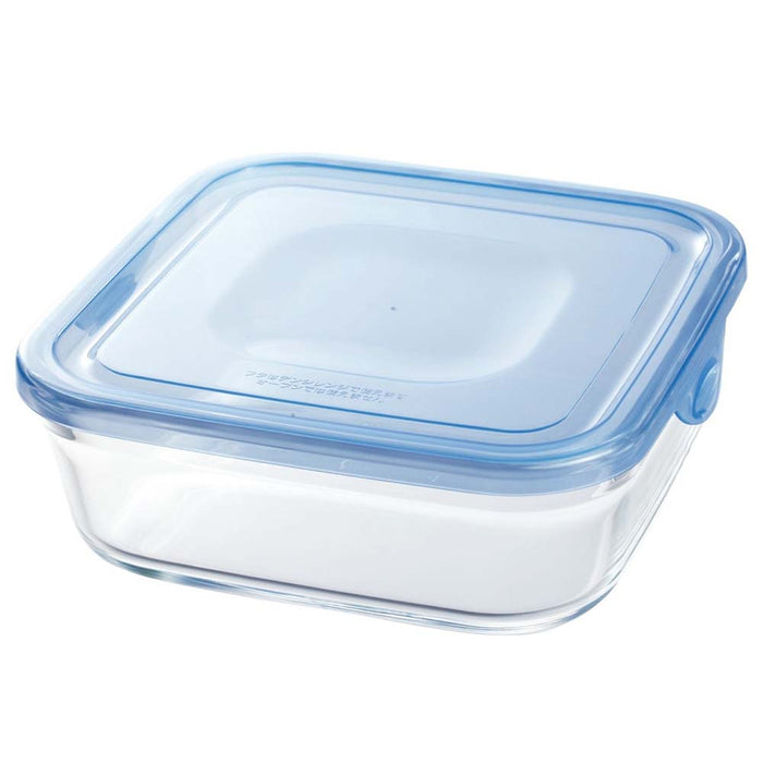 Iwaki 800ml Square Glass Food Container - Heat Resistant & Durable-Kiichin - The #1 Place for Japanese Goods in Your Hand!