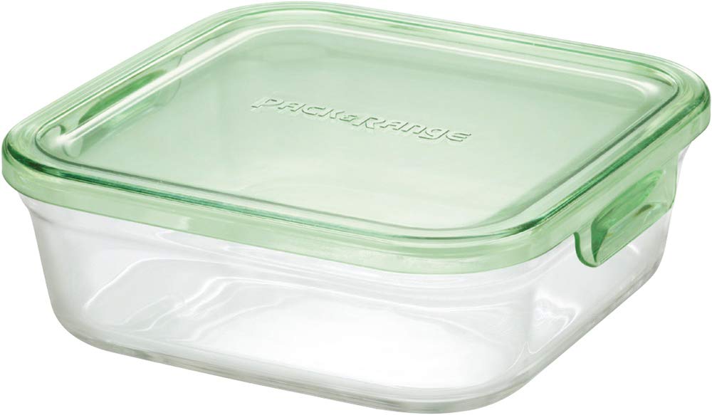 Iwaki Japan Square Glass Storage Container M 800ml - Heat Resistant-Kiichin - The #1 Place for Japanese Goods in Your Hand!
