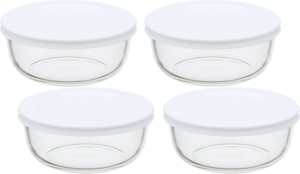 Iwaki Kbc4140-W1 Heat Resistant Glass Rice Bowl Set - 400Ml X 4, White-Kiichin - The #1 Place for Japanese Goods in Your Hand!