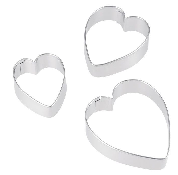 Kai Brand Cookie Cutter Die Set (Long Heart) 3pcs - Kai House Select Japan DL6361-Kiichin - The #1 Place for Japanese Goods in Your Hand!